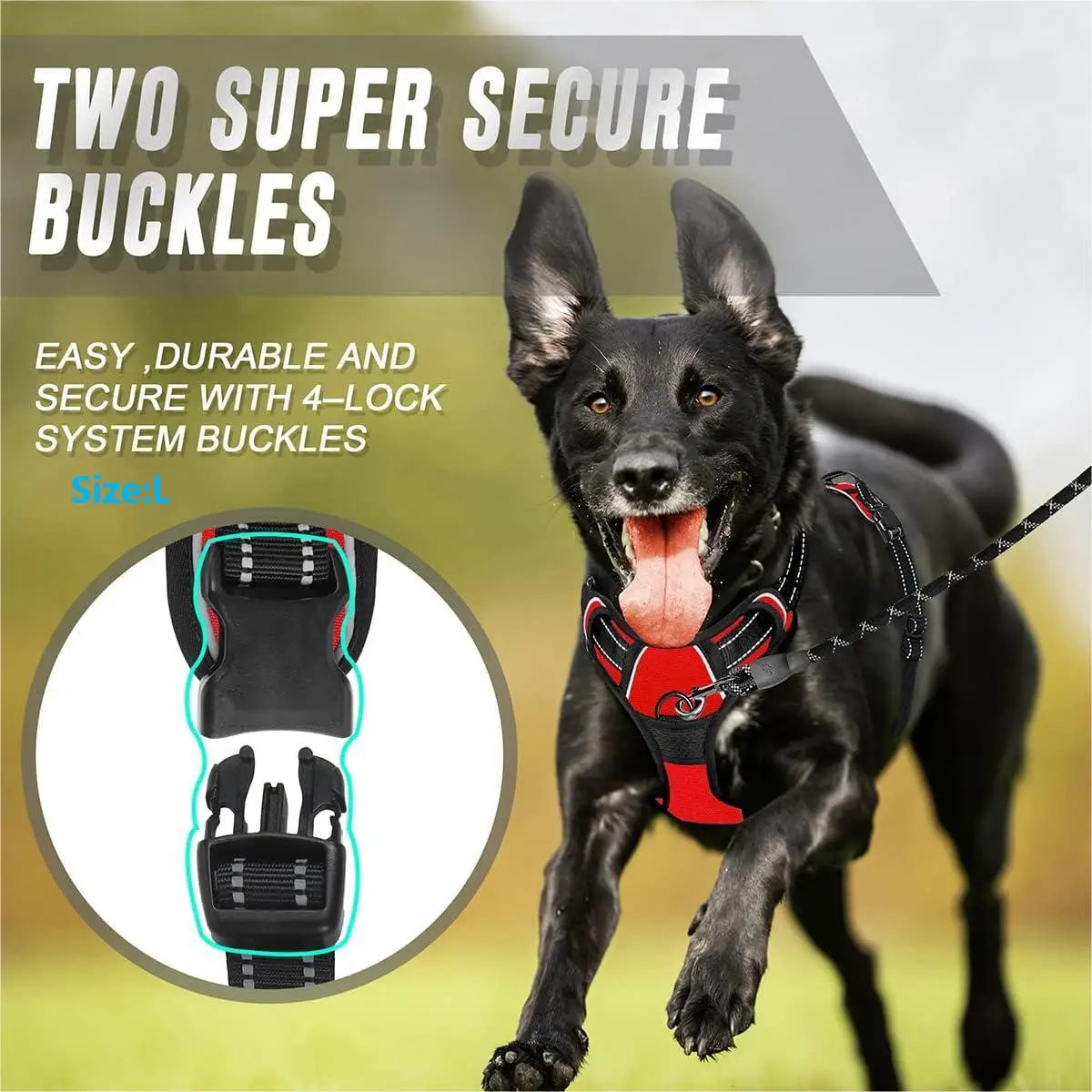 Peitoral Anti-Puxão com Alça de Controle para Cães — EasyWalk Harness