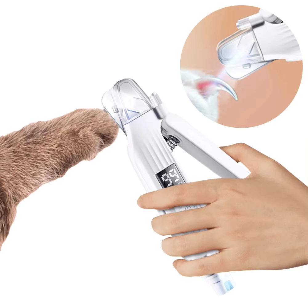 Lixa Elétrica 2 em 1 para Unhas de Pets com LED — PawGroom Pro
