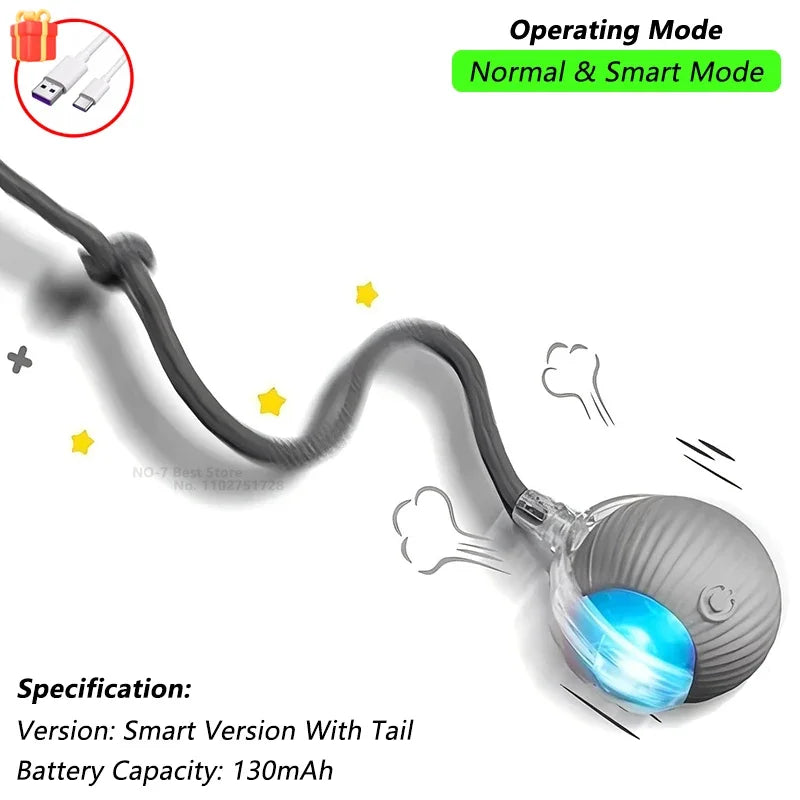 Bolinha Interativa Automática para Gatos — RollingPet Toy
