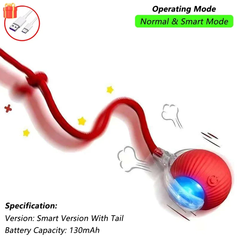 Bolinha Interativa Automática para Gatos — RollingPet Toy