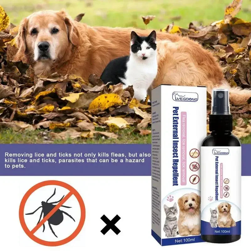 Spray Antipulgas e Carrapatos para Pets — PetShield Defense