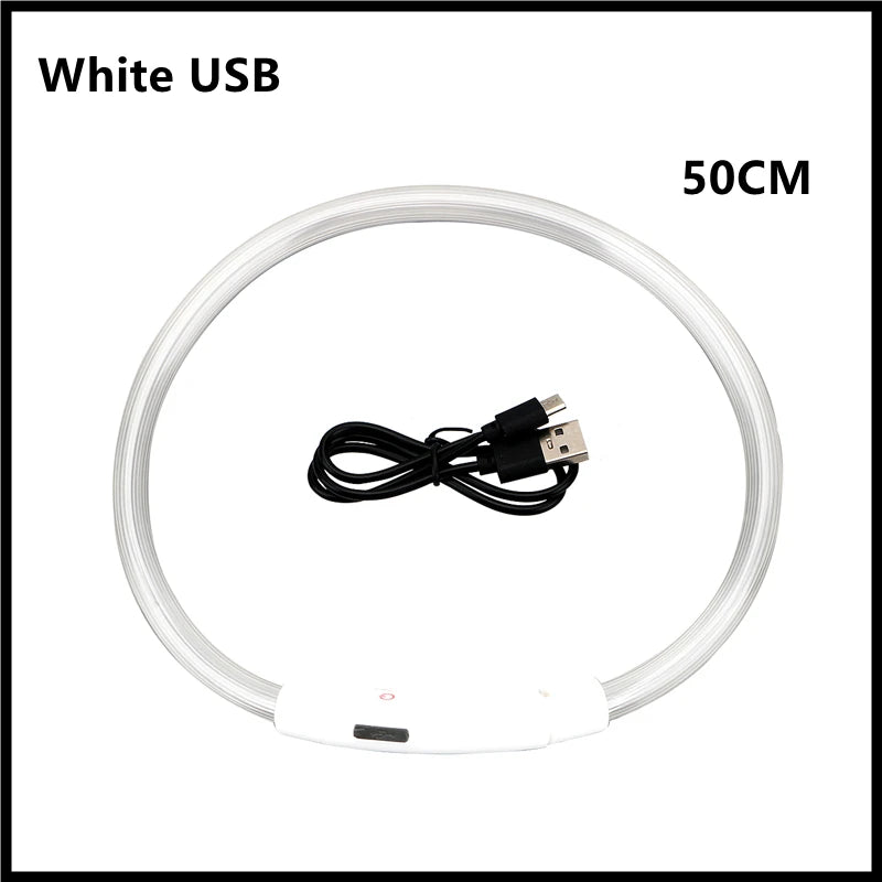 Coleira Luminosa Recarregável USB para Pets — NightGlow LED