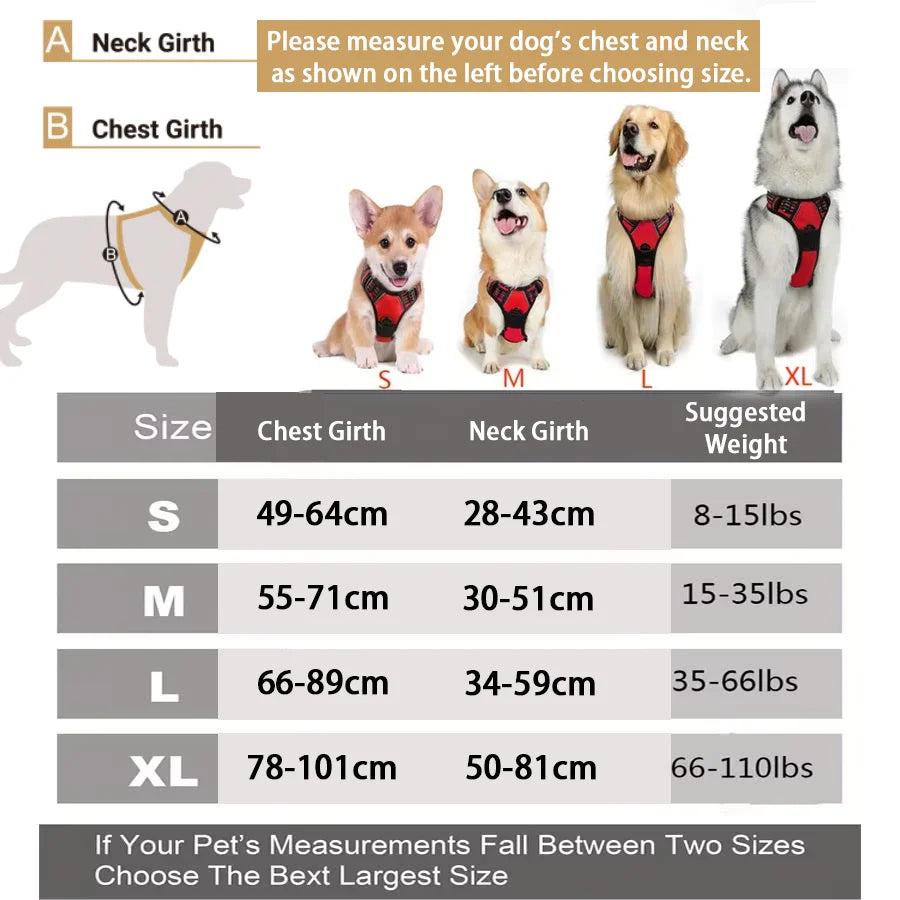 Peitoral Anti-Puxão com Alça de Controle para Cães — EasyWalk Harness
