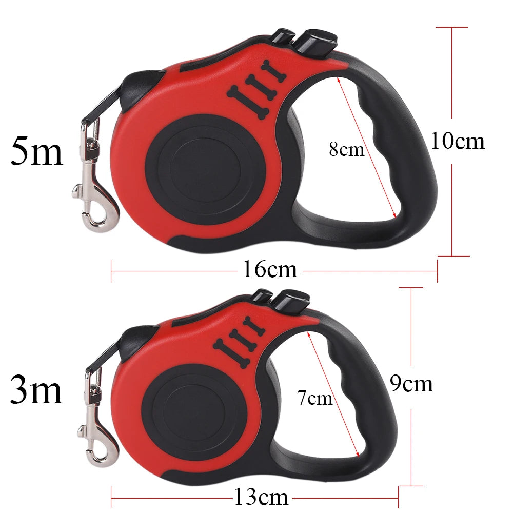Guia Retrátil 5m para Cães e Gatos — FlexiWalk Leash