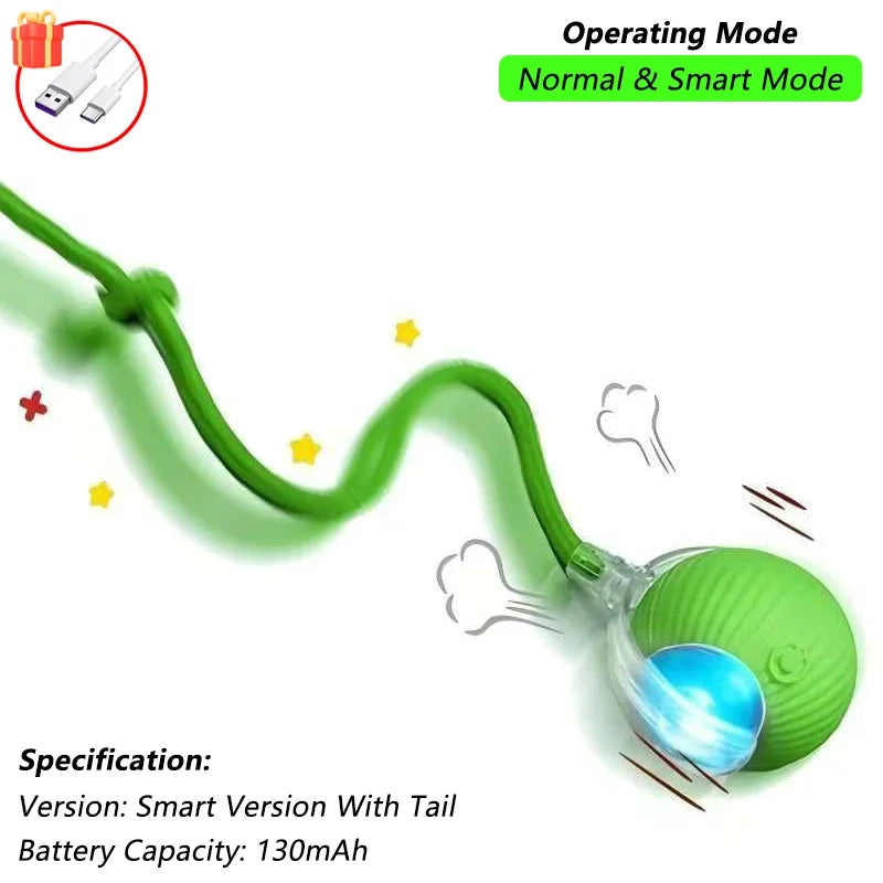 Bolinha Interativa Automática para Gatos — RollingPet Toy