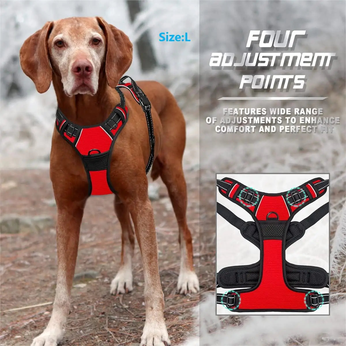 Peitoral Anti-Puxão com Alça de Controle para Cães — EasyWalk Harness